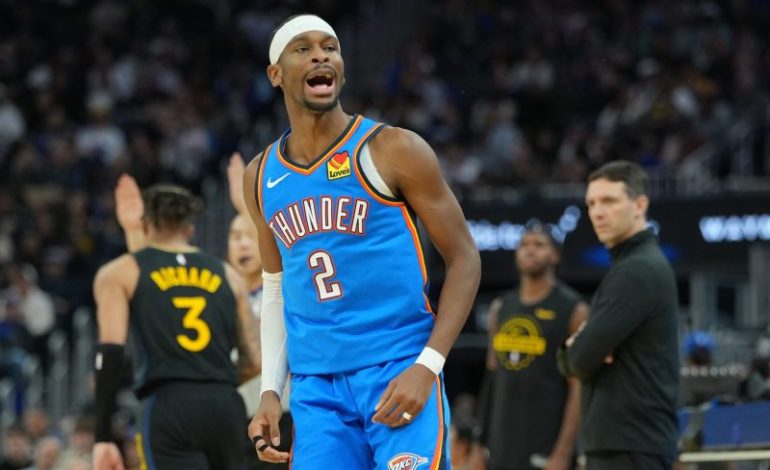  SGA and Thunder cruise as Warriors stars sit