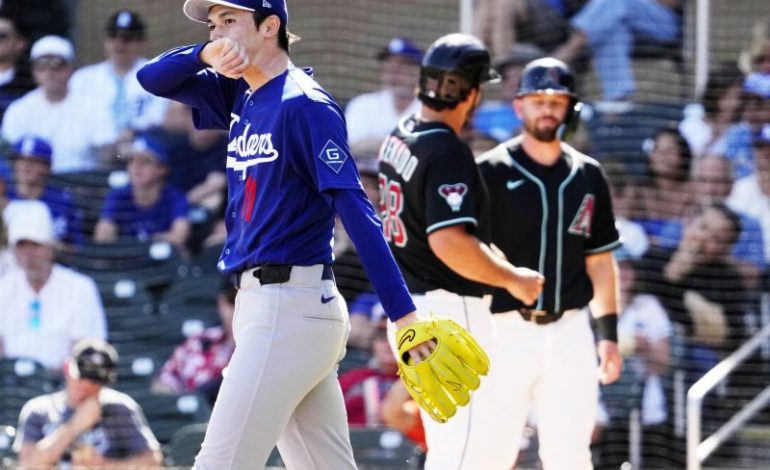  Roki Sasaki’s shaky spring debut invokes concern for Dodgers