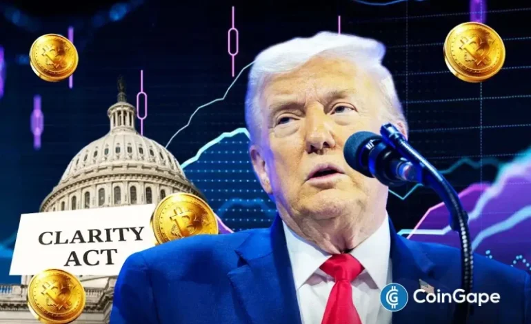  CLARITY Act Odds, Bitcoin Drop as Trump Skips Crypto in State of the Union Speech